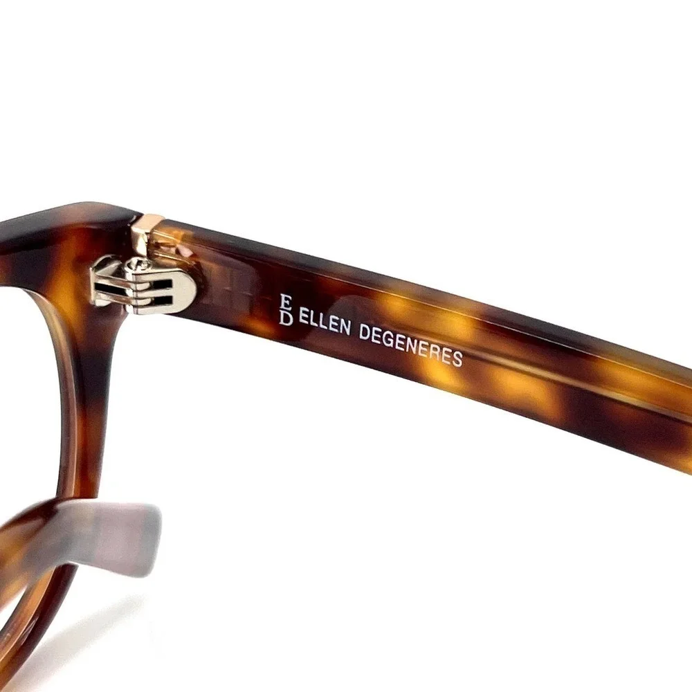 ELLEN DEGENERES Eyeglasses O-04 TORT NEW!!!